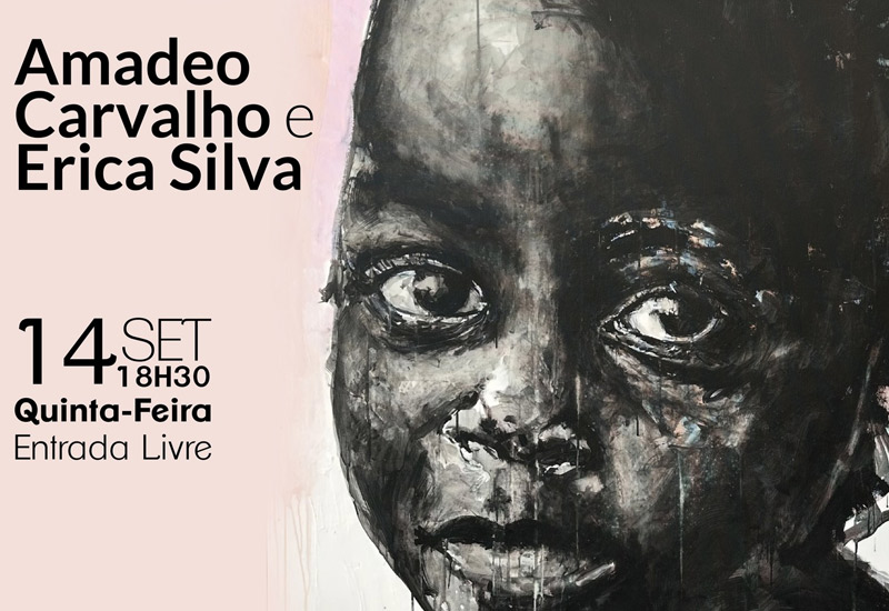 Exposição «A Negrura em Mim Mancha» de Amadeo Carvalho e Erica Silva, no Centro Cultural do Mindelo